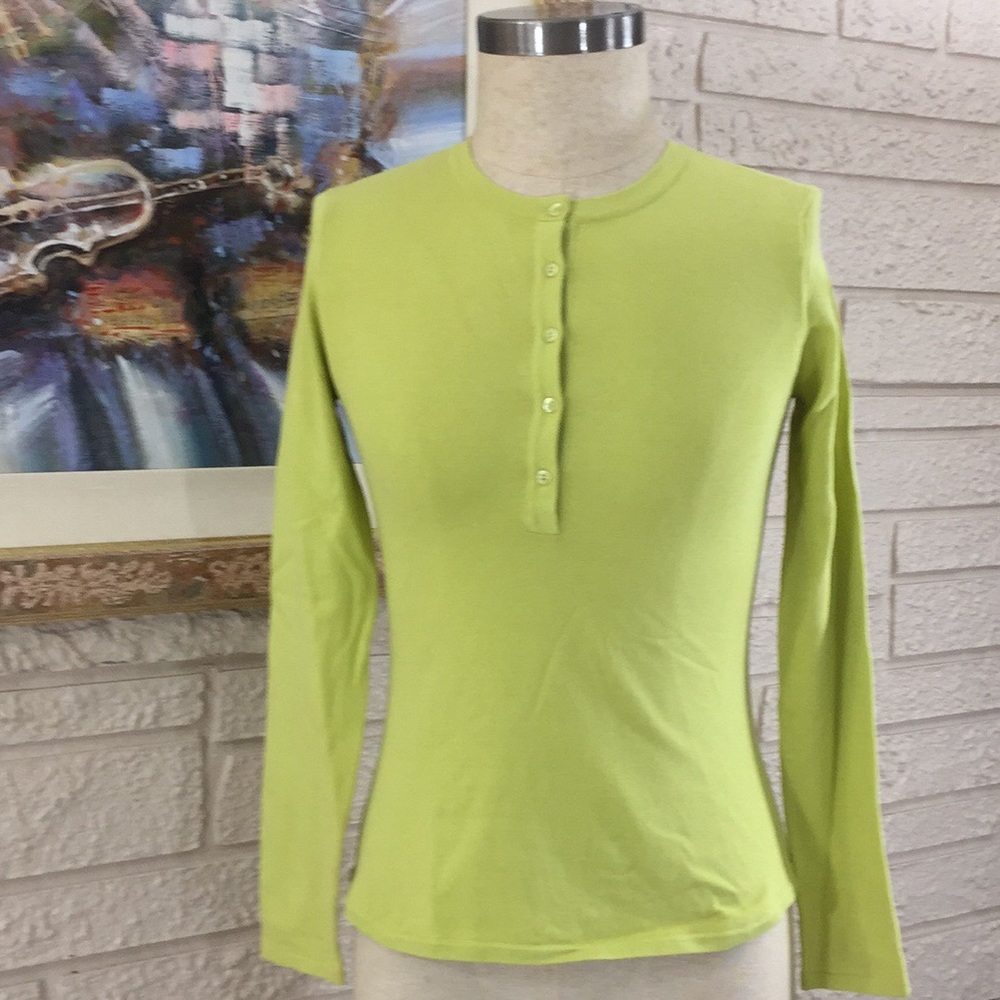 🌹Sutton Studio Cotton Blend Long Sleeve Knit Top